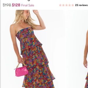 NWOT ShowMe Your MUMU Katrina swing maxi skirt/dress in garden glow sz M